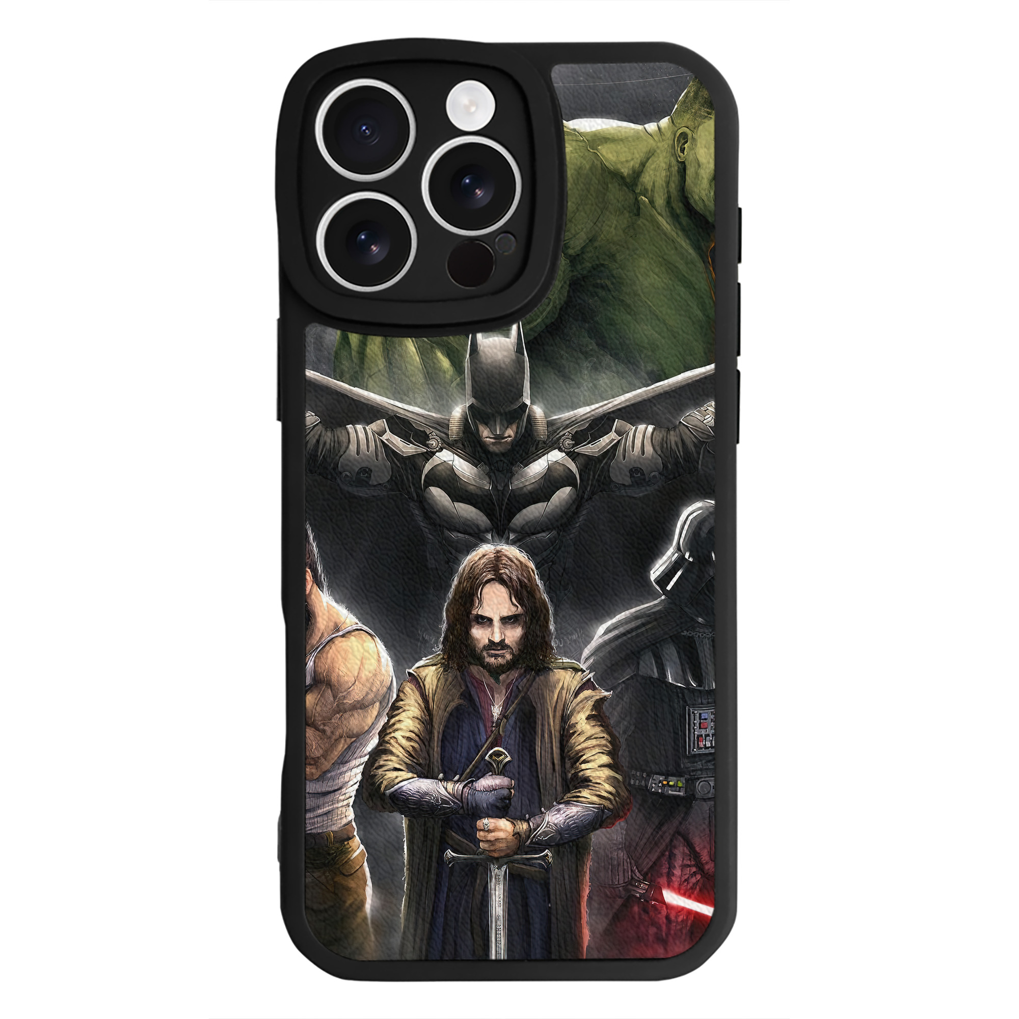 （画像用） スター・ウォーズ Star Wars 【iPhone 16シリーズ対応】シリコンスマホケース（レザー調） 材質：シリコン